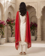 Ruby Royale Embroidered Kurti Set