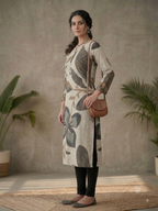 Mocha Petal Muse Kurti Set