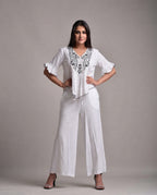 Ivory Bloom Embroidered Co-Ord Set