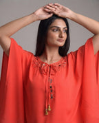Coral Muse Flare-Sleeve Co-Ord Set