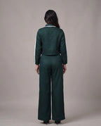 Emerald Edge Cropped Co-Ord Set