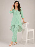 Mint Stripe Muse Co-Ord Set