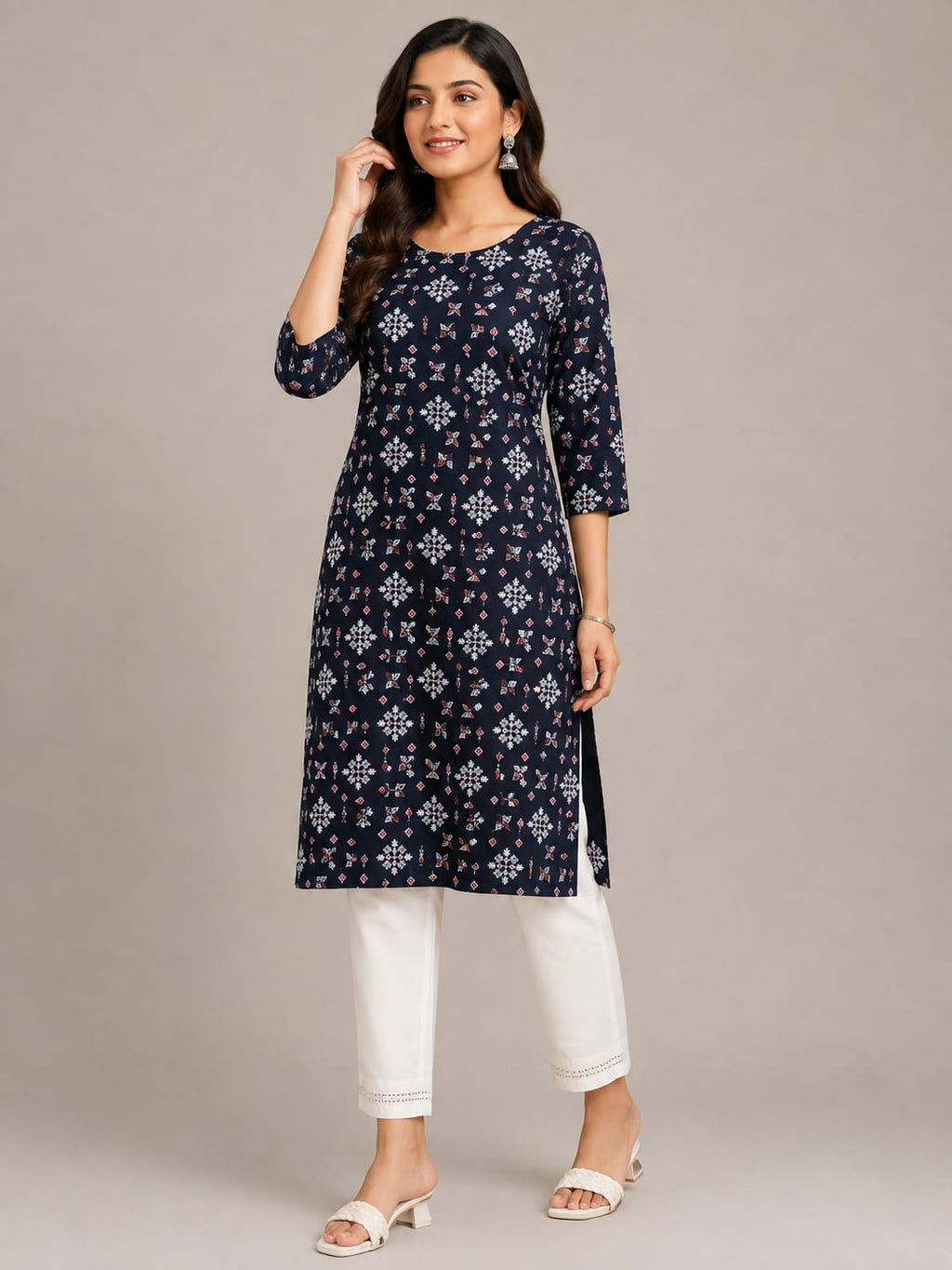 Midnight Motif Printed Kurti