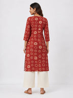 Ruby Halo Printed Kurti
