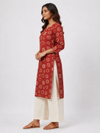 Ruby Halo Printed Kurti