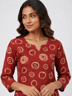 Ruby Halo Printed Kurti