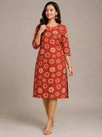 Ruby Halo Printed Kurti