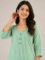 Mint Stripe Muse Co-Ord Set