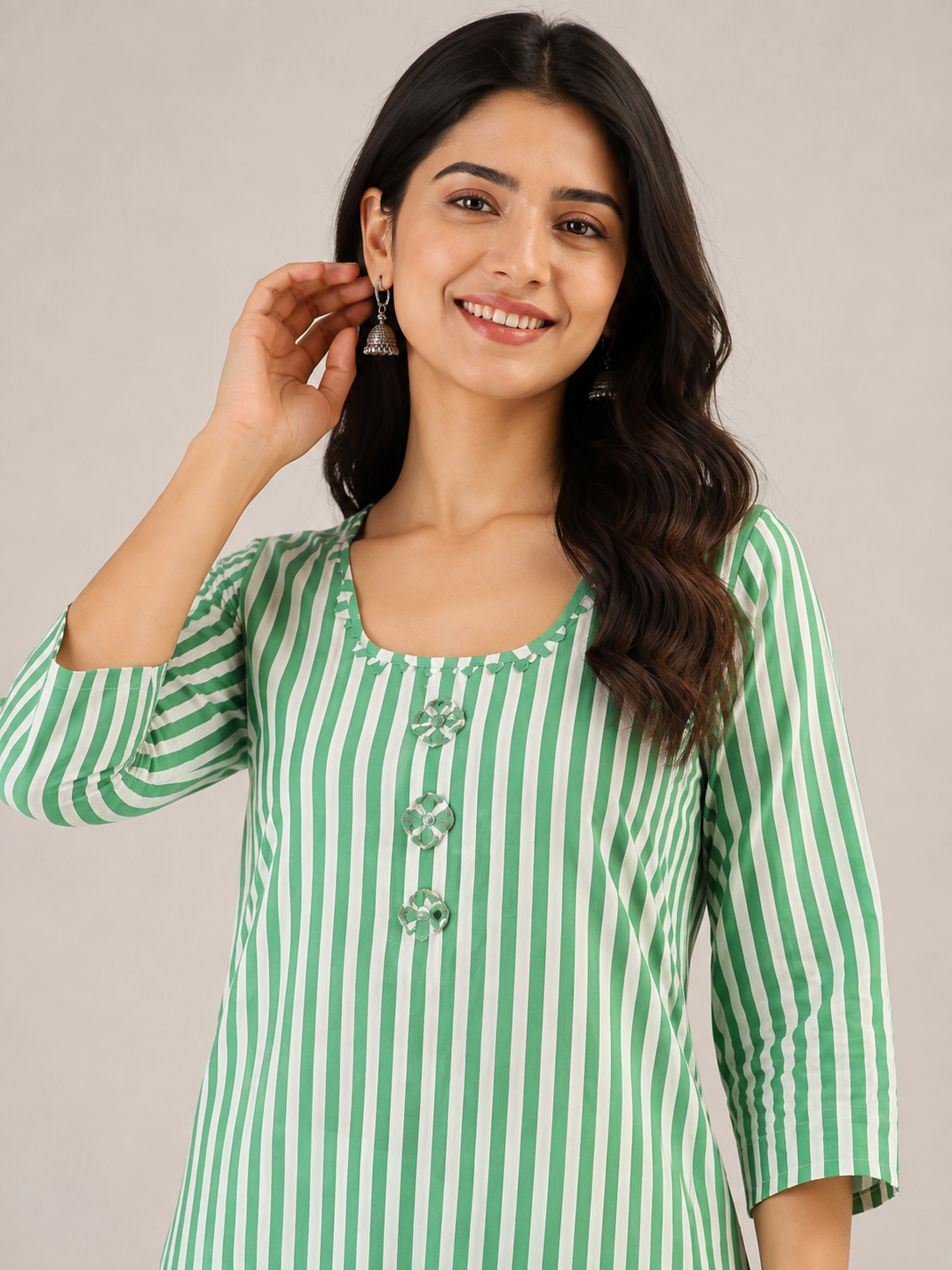 Mint Stripe Muse Co-Ord Set