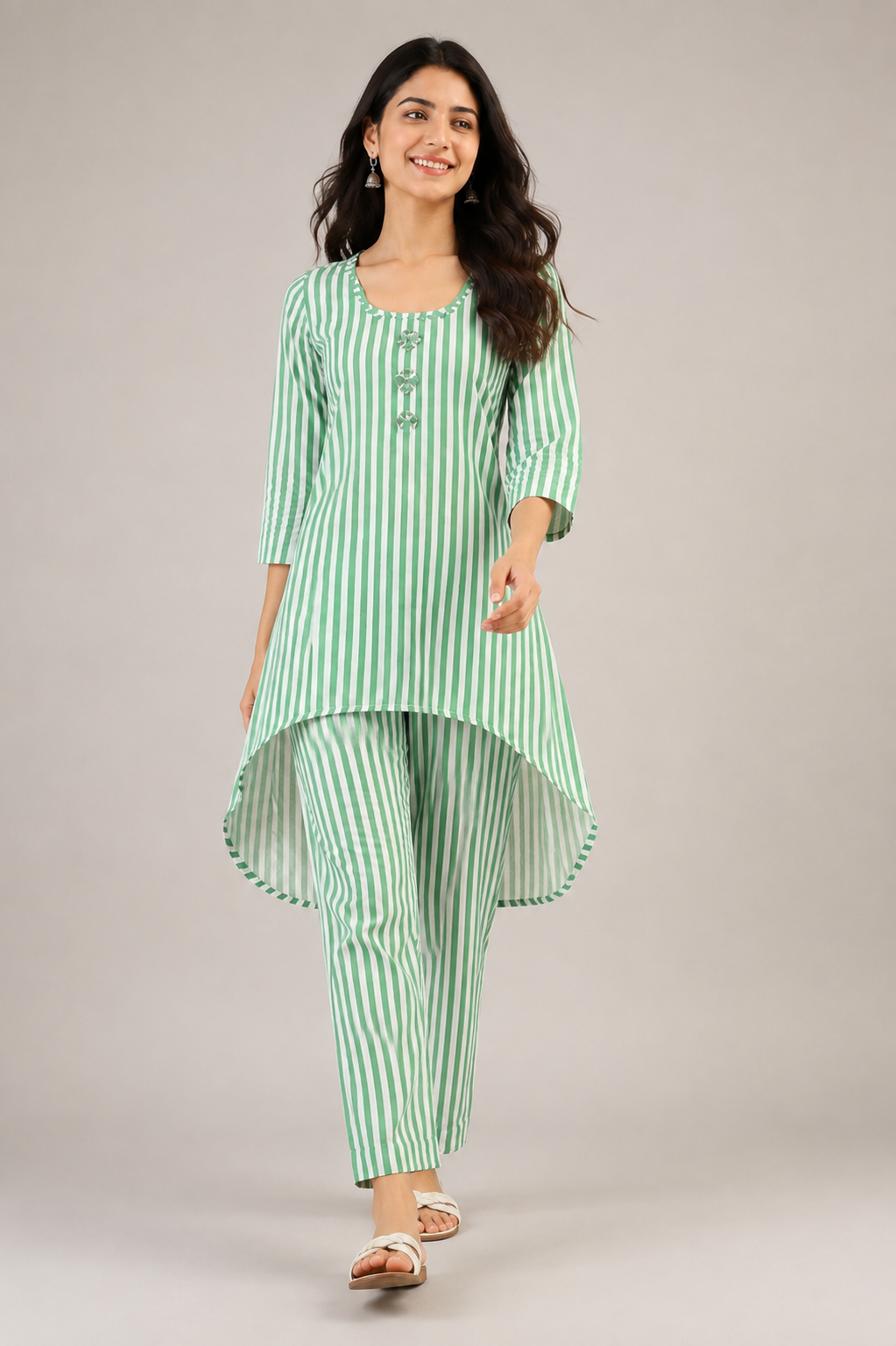 Mint Stripe Muse Co-Ord Set